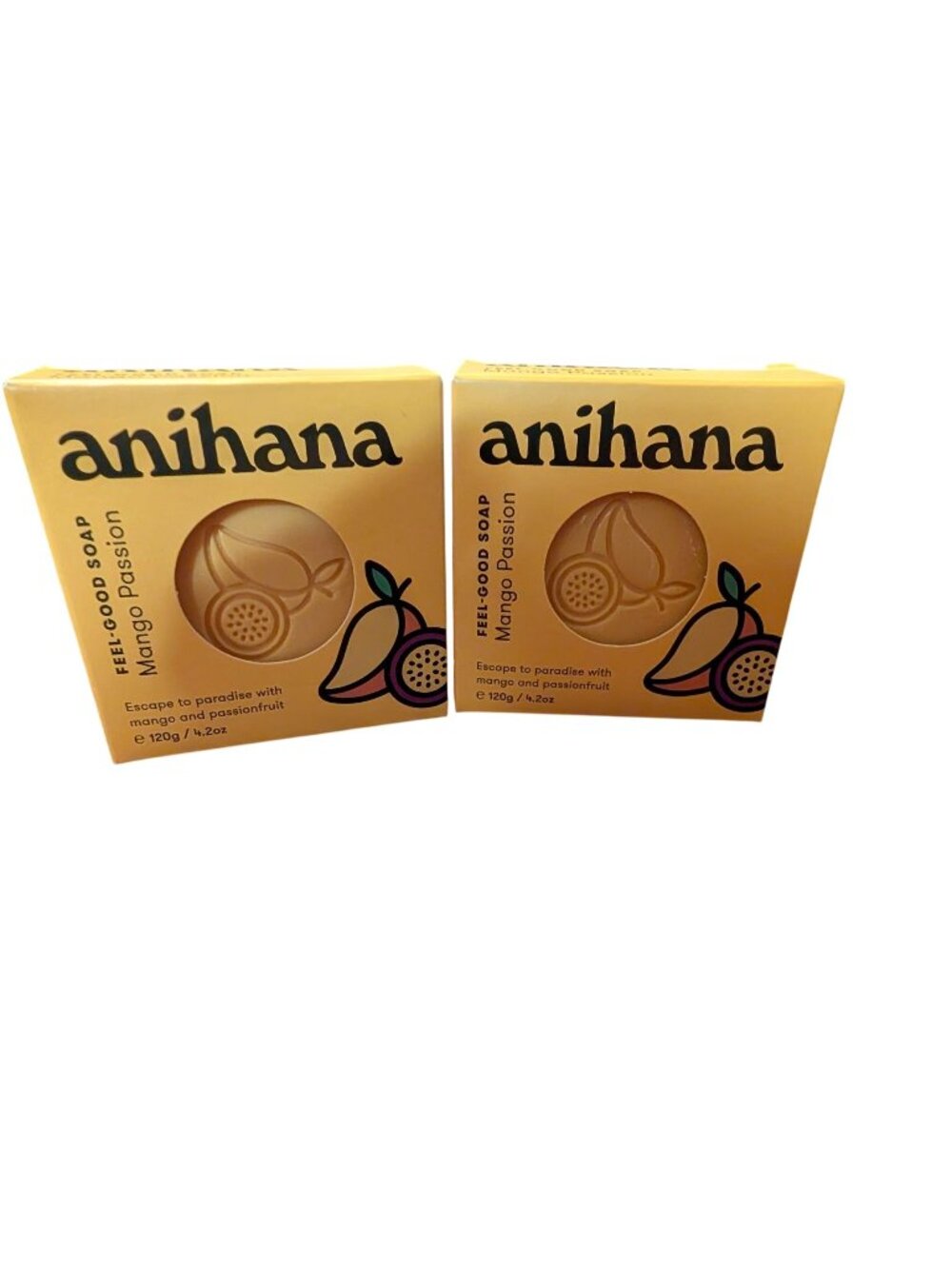 Two Anihana Feel-Good Soap Mango Passion 120g / 4.2oz – Nourishing Tropical Scen